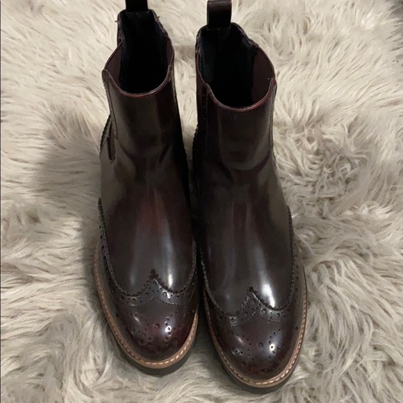 COPY - Oxblood Zara Ankle Booties - Picture 4 of 6